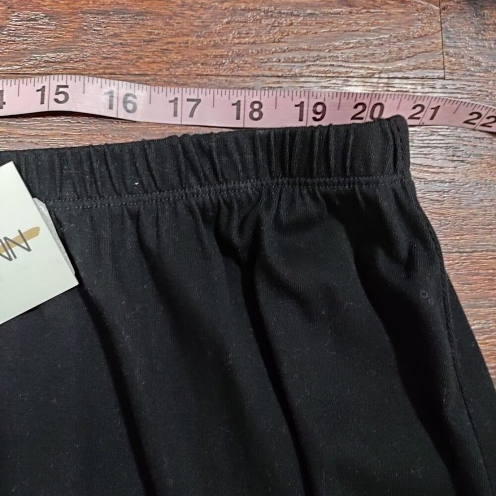 Monn NWT Modesty Jersey Whimsygoth Ruffle Elastic Waist Black Long Skirt 1XL - Picture 9 of 9